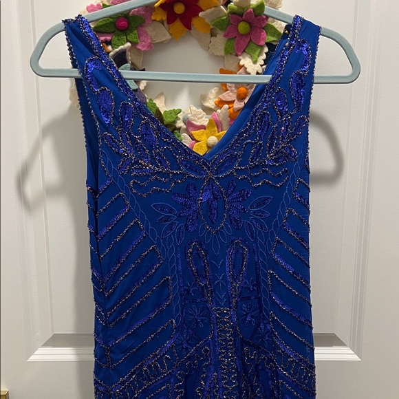 Blue Beaded Dress - Picture 5 of 7